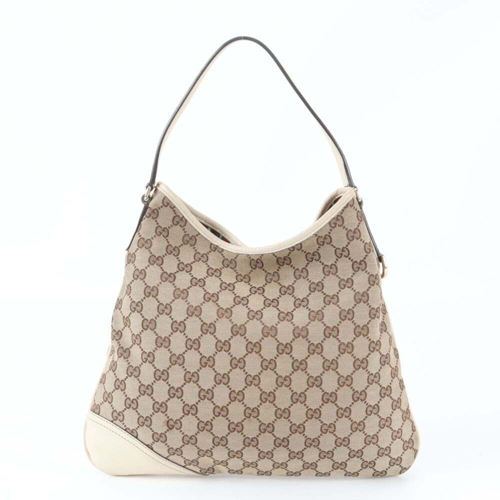 GUCCI Cream Leather Shoulder Bag - Picture 3 of 9